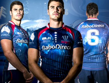 Melbourne Rebels Super Rugby Club – Guernsey design